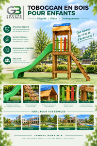 Toboggan en bois pour enfants